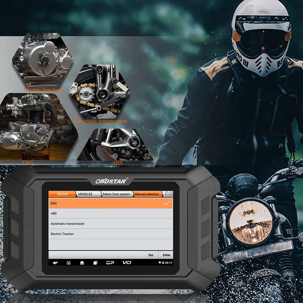 OBDSTAR MS50 Escáner Diagnóstico de Motocicletas