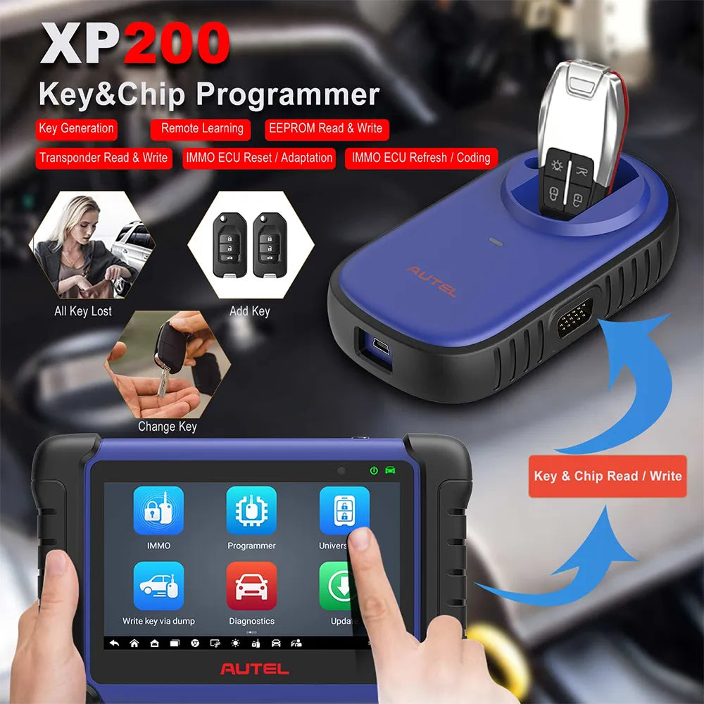 Autel MaxiIM IM508S Programación de llaves con XP200, Diagnostico y Dos años de actualización