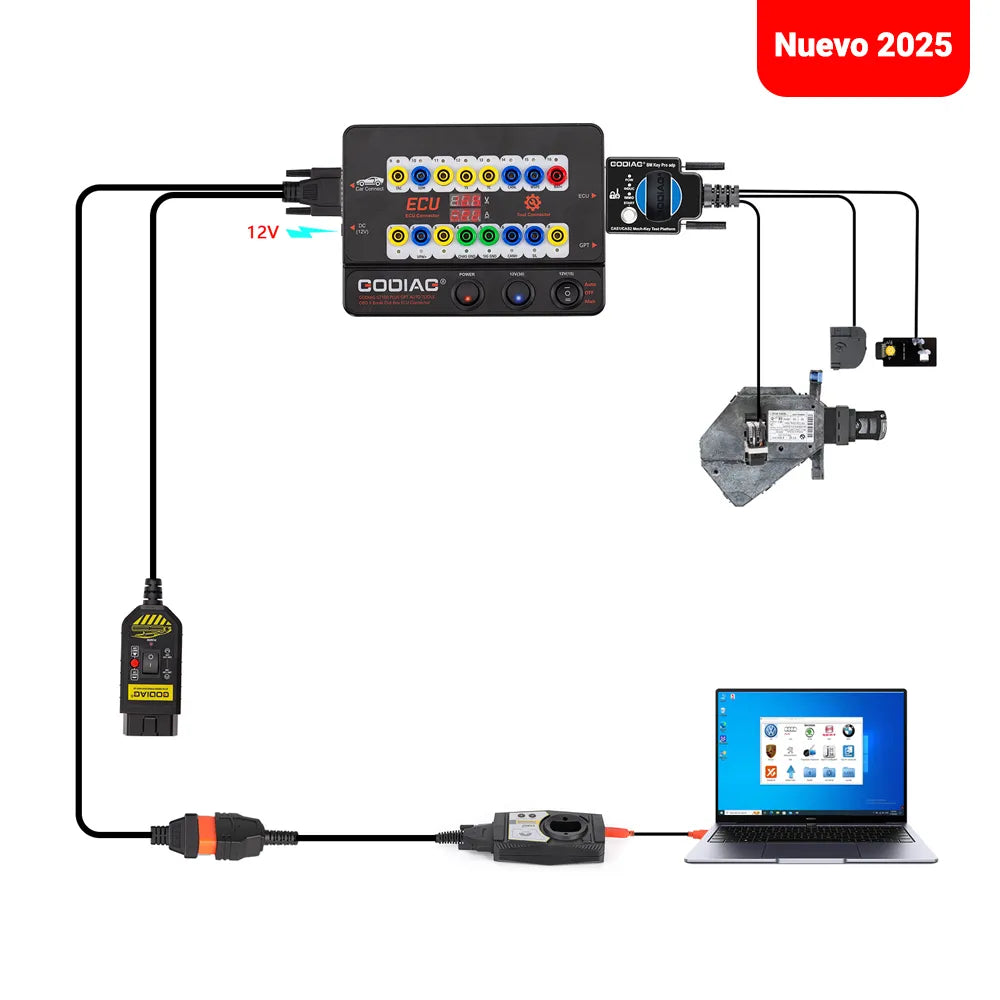 Nuevo GODIAG GT100 PLUS GPT / ENET DOIP 24V-12V