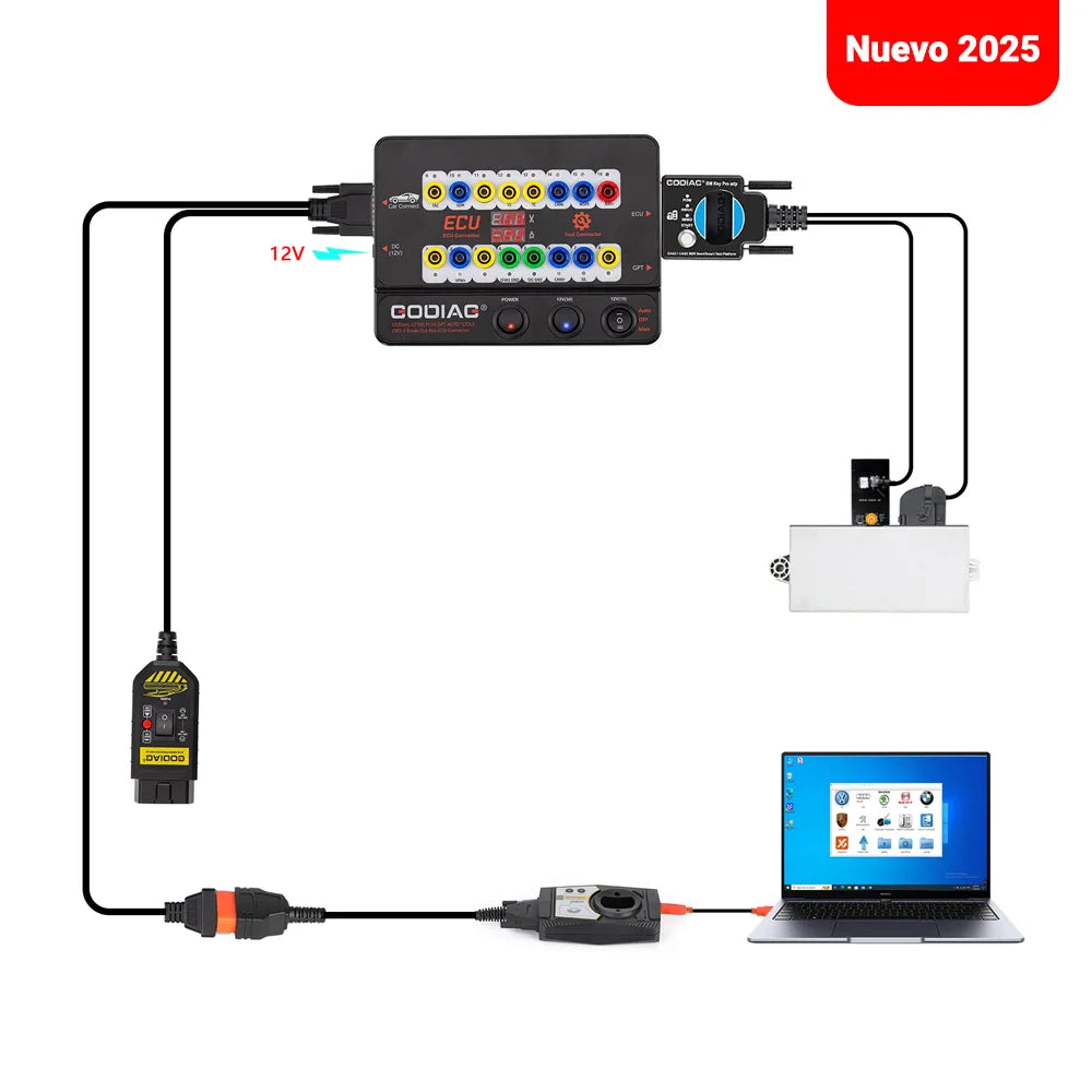 Nuevo GODIAG GT100 PLUS GPT / ENET DOIP 24V-12V