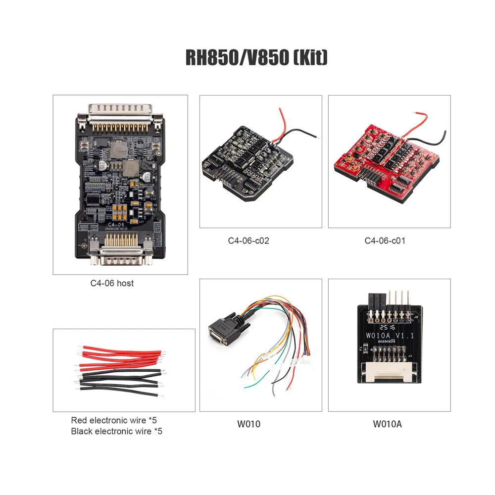 OBDSTAR MQB RH850/V850 2025 Kit para llaves perdidas PIN de IMMO, Tablero, BCM y ELV