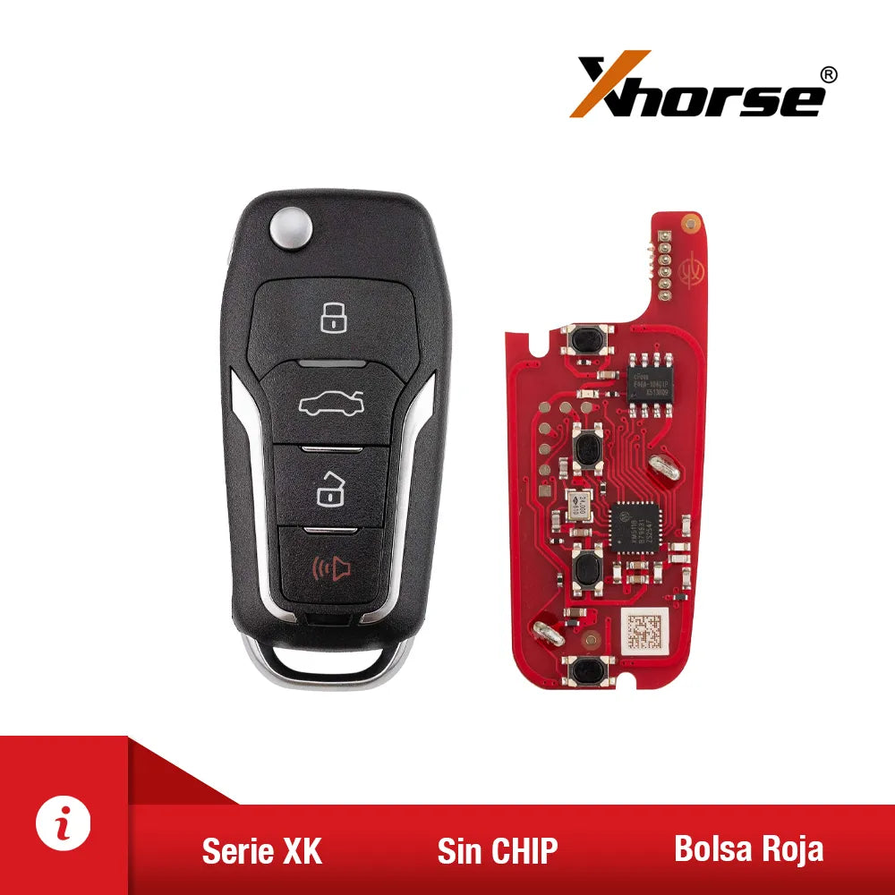 Xhorse Control Flip Ford 4 Botones XKFO21EN Segunda Generación