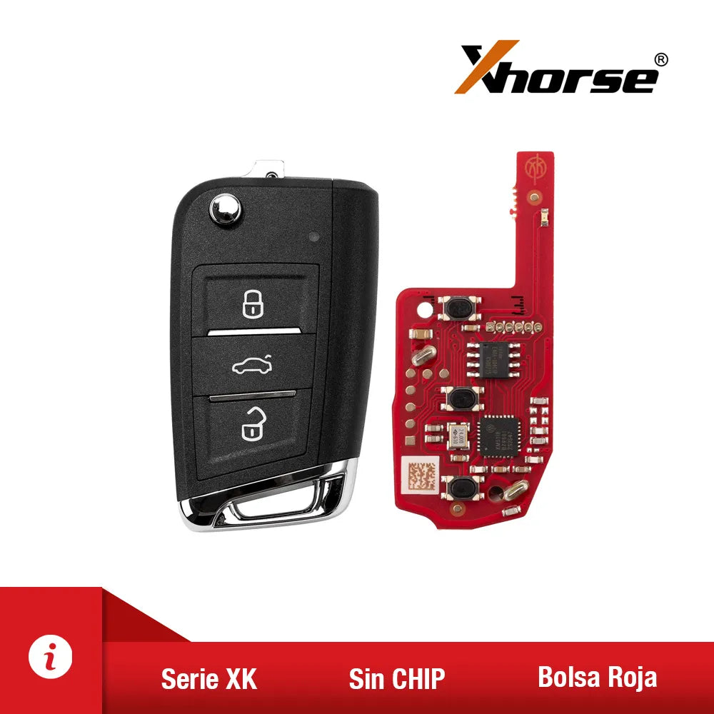 Xhorse Control Flip VW MQB 3 Botones XKDM05EN Segunda Generación
