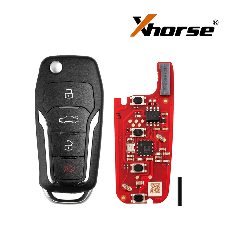 Xhorse XEFO01EN Super Remote Universal Tipo Ford de 4 Botones con XT27B Super Chip